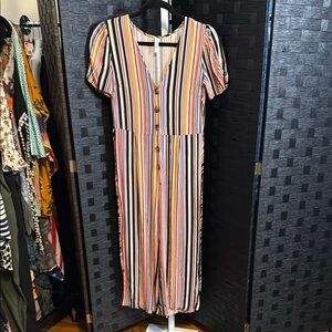 *SALE* Xhilaration Multicolored Puff Sleeve V-Neck Jumper XS